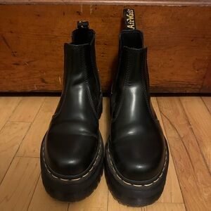 Dr. Martens Black Platform Chelsea Boots